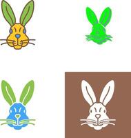 diseño de icono de conejo vector