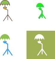 Unique Umbrella Stand Icon Design vector