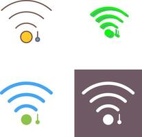 único Wifi firmar icono diseño vector