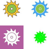 Saw Blade Icon Design vector