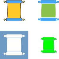 Scroll of Paper Icon Design vector