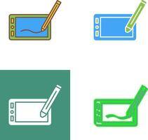 Drawing Tablet Icon Design vector