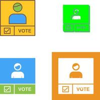 Candidate Banner Icon Design vector