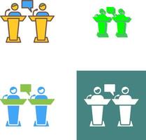 Debate Icon Design vector