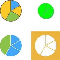 Pie Chart Icon Design vector