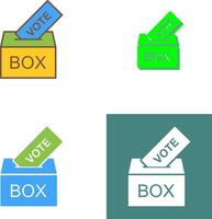 Giing Vote Icon Design vector