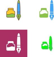 Ink and Pen Icon Design vector