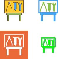 Tools Exhibit Icon Design vector