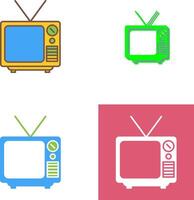 televisión transmitir icono diseño vector