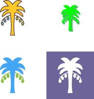 Coconut trees Icon Design vector