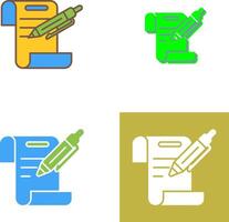 Contract Icon Design vector