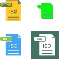 ISO Icon Design vector