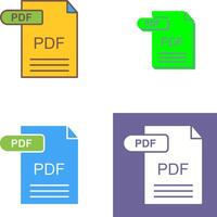 PDF Icon Design vector