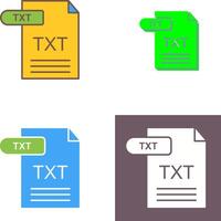 TXT icono diseño vector