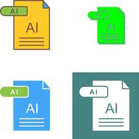 AI Icon Design vector