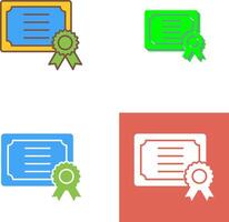 Certificate Icon Design vector