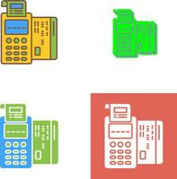 Pos Terminal Icon Design vector