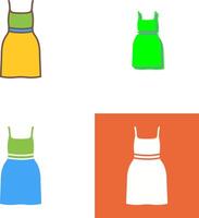 Cocktail Dress Icon Design vector