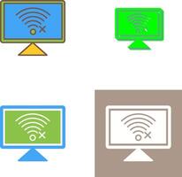 Disconnected Network Icon Design vector