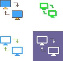 Sharing Systems Icon Design vector