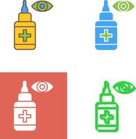 Eye Drop Icon Design vector