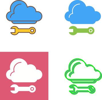 diseño de icono de computación en la nube vector