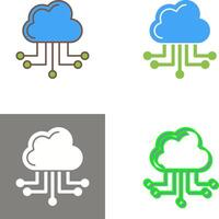 diseño de icono de computación en la nube vector