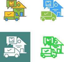 Package Receiving Icon Design vector