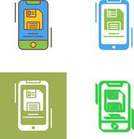 Backup File Icon Design vector