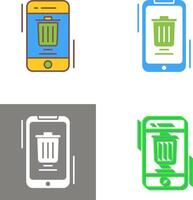 Delete Icon Design vector
