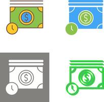 Time is Money Icon Design vector