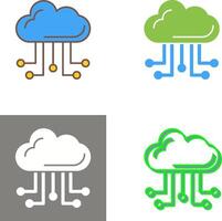 diseño de icono de computación en la nube vector