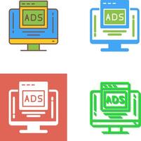 Digital Advertising Icon Design vector