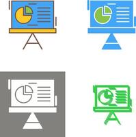 Pie Chart Icon Design vector