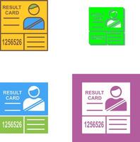 Candidate Results Icon Design vector