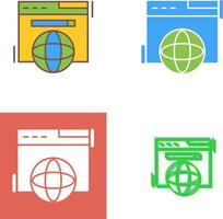 Browser Icon Design vector