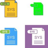 SYS Icon Design vector