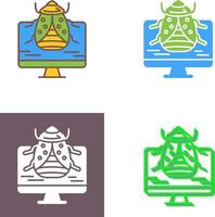 Malware Icon Design vector