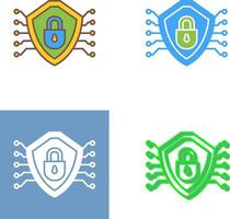 Cyber Security Icon Design vector