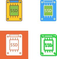 Ssd Icon Design vector