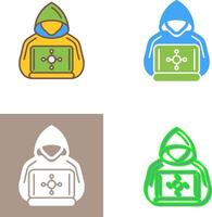 Hacker Icon Design vector