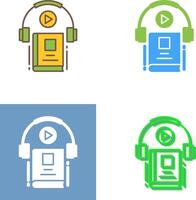 Audio Book Icon Design vector