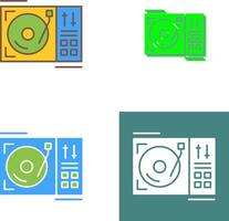 Turntable Icon Design vector