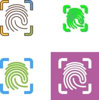 Finger Print Icon Design vector