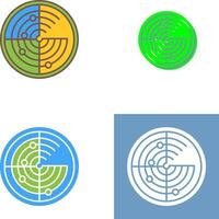 Radar Icon Design vector