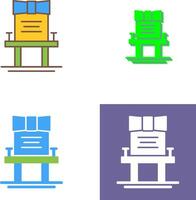 diseño de icono de silla vector