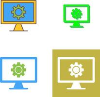 Monitor Screen Icon Design vector