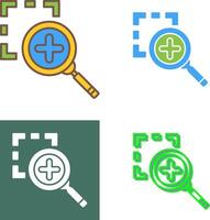 Zoom In Icon Design vector