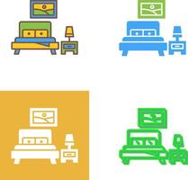 Bedroom Icon Design vector