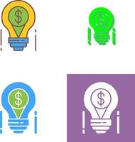 Light Bulb Icon Design vector